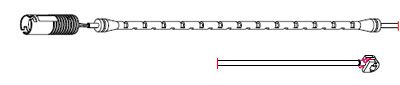 CARRAB BRAKE PARTS 8105 -  Сигнализатор, износ тормозных колодок